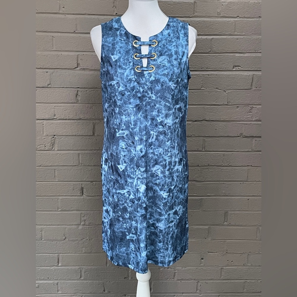 Michael Kors blue sleeveless dress M